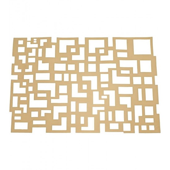 Lugar Americano 45cm Geometric Gold
